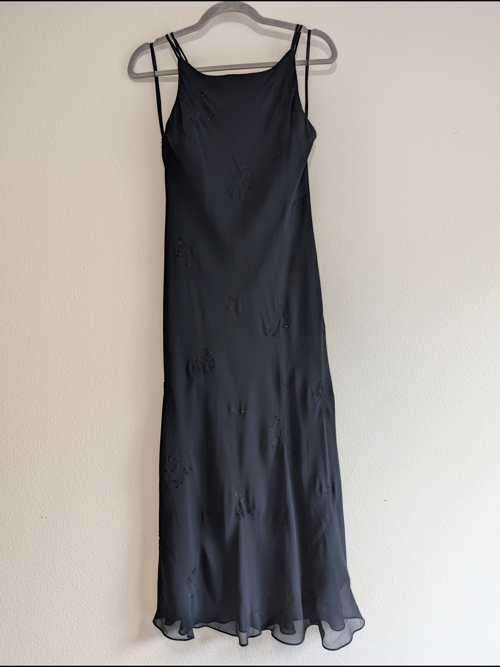 Vintage Jones New York Silk Beaded Dress Size 8
